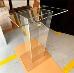 acrylic podium dice rostrum