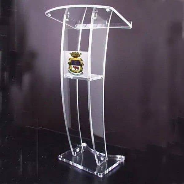 acrylic podium dice rostrum 2