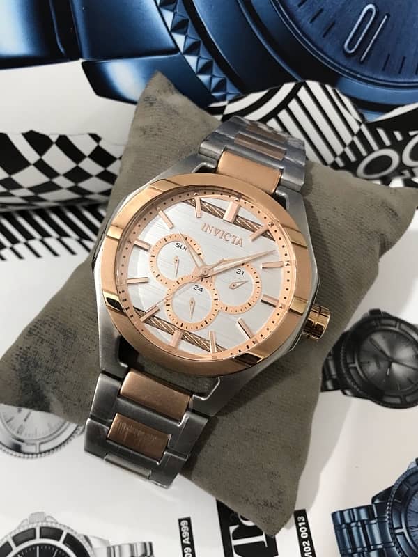 INVICTA-BOLT-ROSE GOLD-TWO TONE-NEW WATCH-RADO-OMEGA-ROLEX-TISSOT-TAG 2