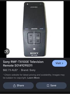 Sony android  Bluetooth voice touch pad  Remote