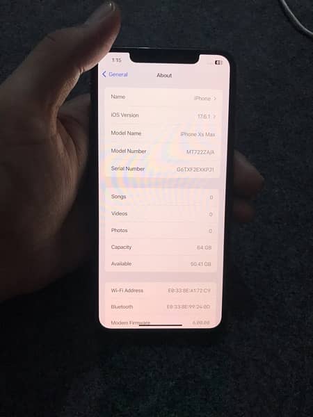 IPhone XS Max 64gb non pta dual physical All ok condition 10/9.9 7