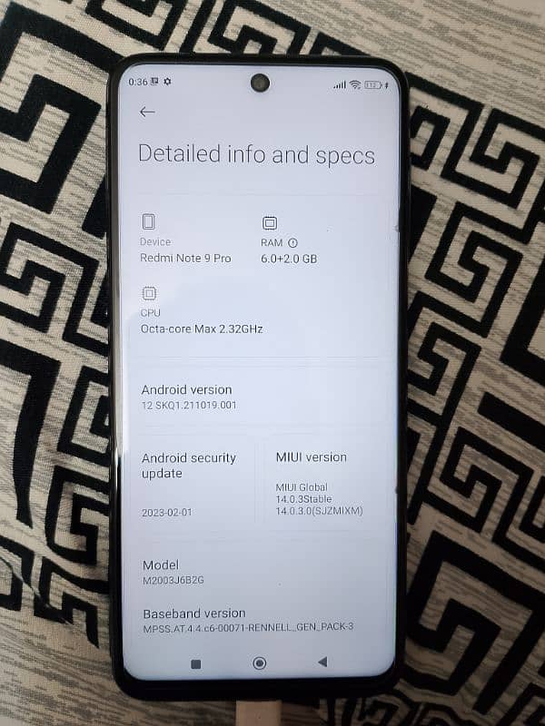 Redmi note 9 pro PTa approved 8