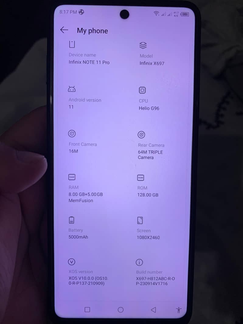 Infinix Note 11 Pro 8/128 0