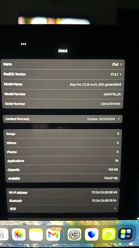 ipad 6th gen 12.9 M2 9