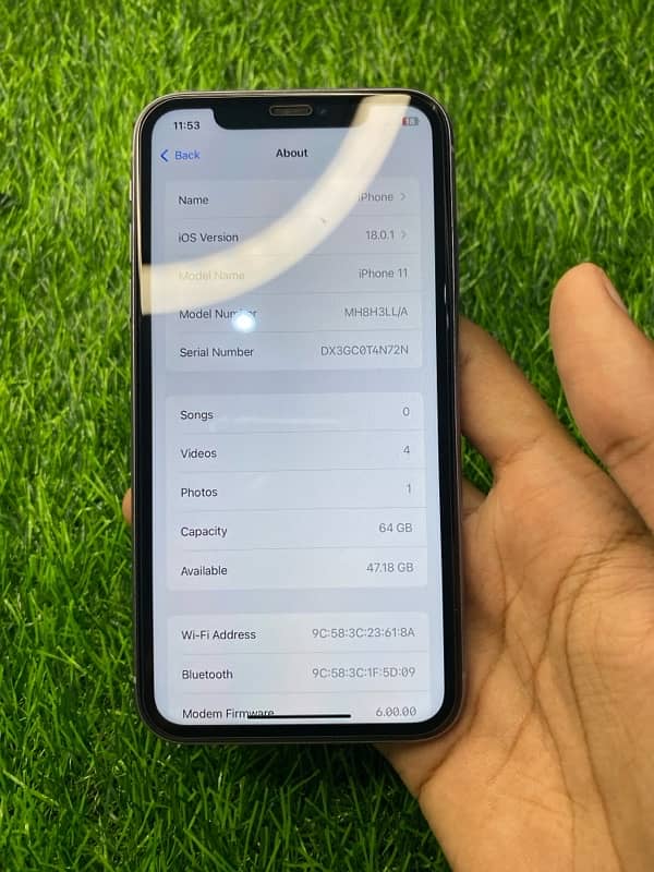 Iphone 11 new condition with box 11