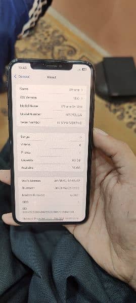 IPhone xs maxx 64gb  pta aproved 85 battery health 1