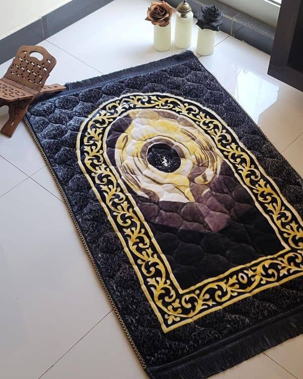 Prayer Mats Premium Orthopedic Foam Quilted Velvet Prayer Rug 1