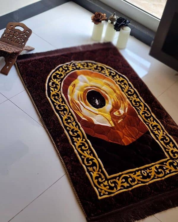 Prayer Mats Premium Orthopedic Foam Quilted Velvet Prayer Rug 5