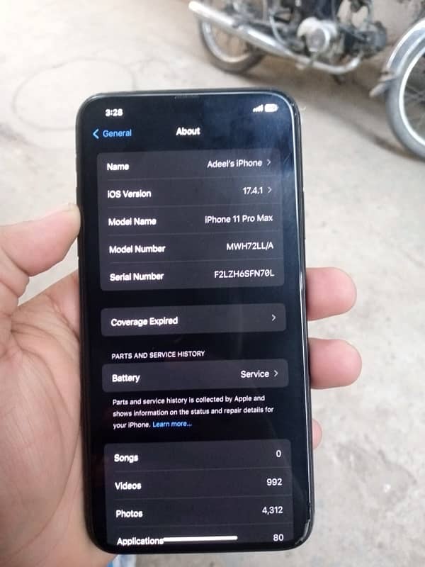 Iphone 11 pro max PTA approved 256gb 3