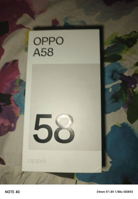 oppo a58 8/128 panel change full box waranti 8 mon 10/10 th 0