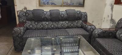 6 seater sofa and tables set