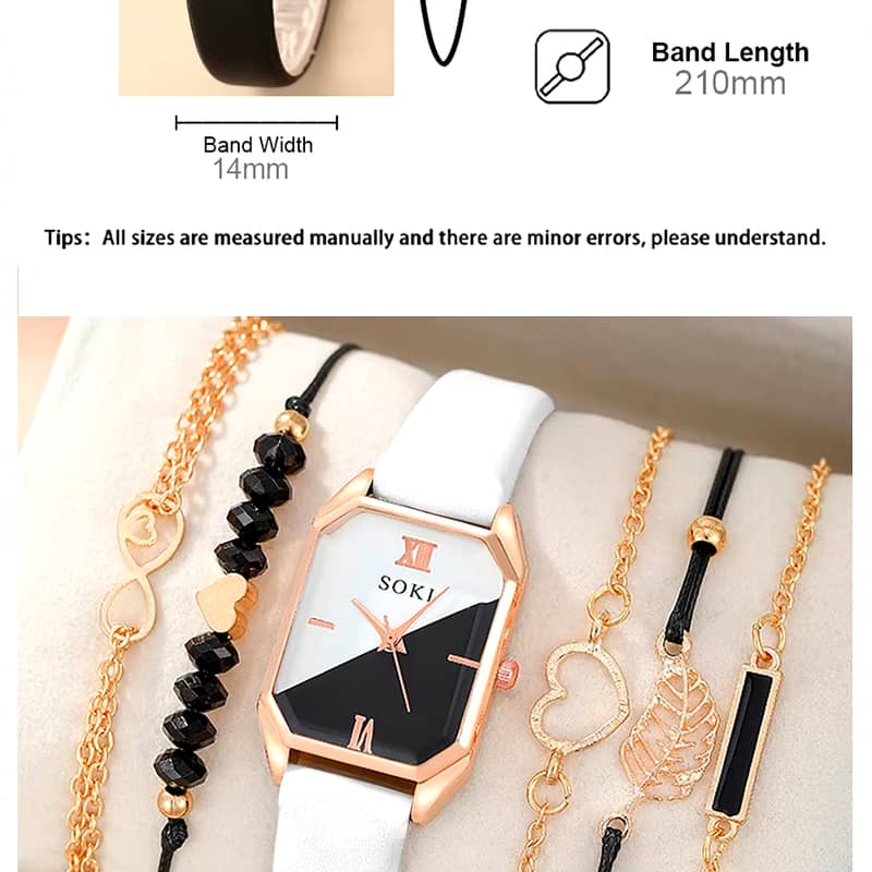 5 Piece set Fashion Women Quartz Watch 14