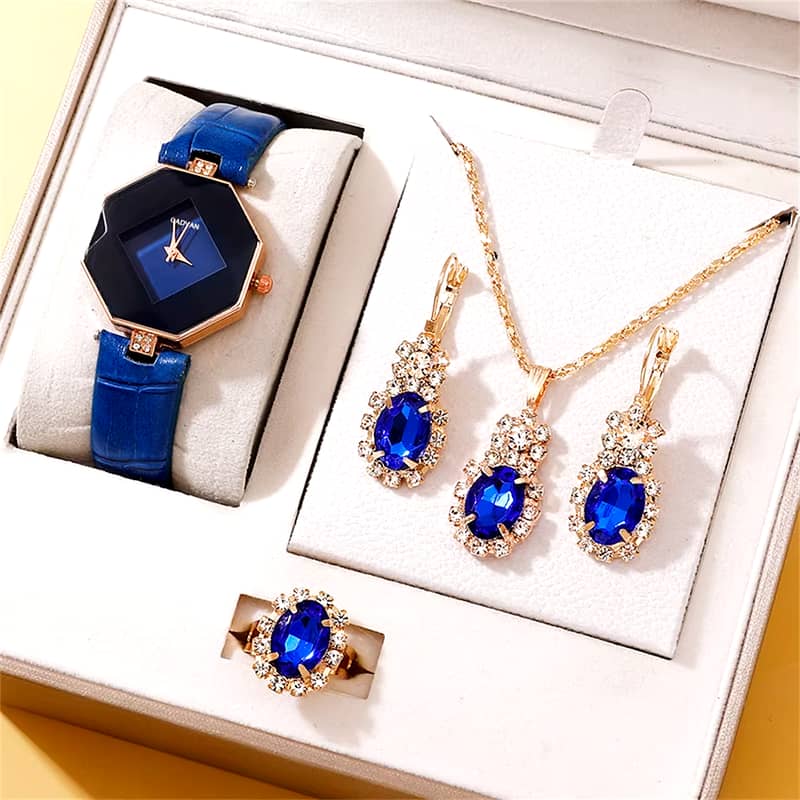 5 Piece set Fashion Women Quartz Watch 16