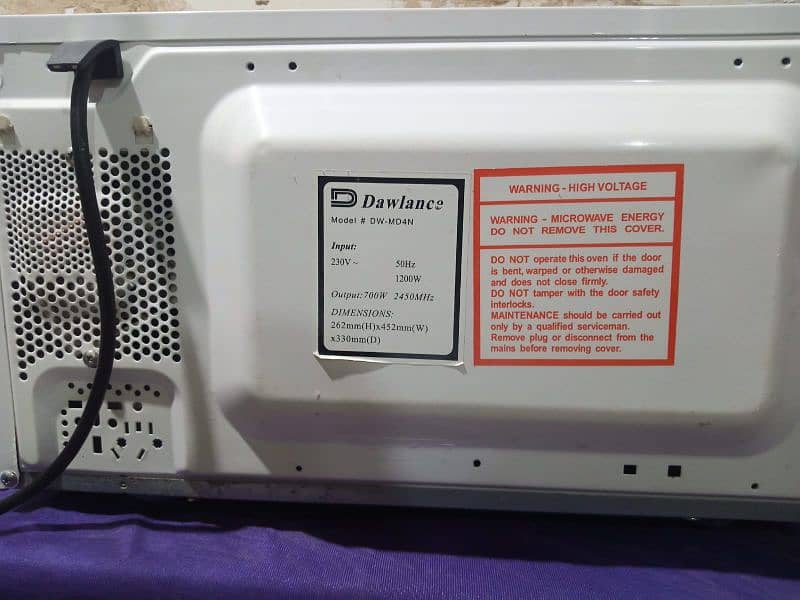 Dawlance microwave oven 3