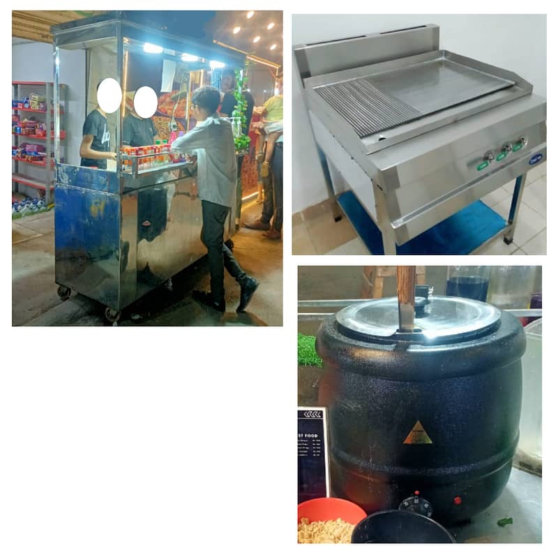 Commercial Counter, Hotplate, & Soup Warmer 0