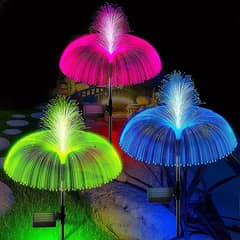 Double Jellyfish Solar Light, 7 Colors Gradient, Solar Garden Light,