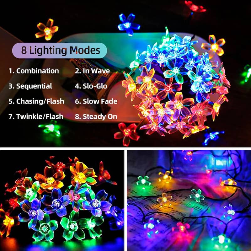 Solar Rose Flower Light,7 Color Changing Design,IP65 Waterproof 4