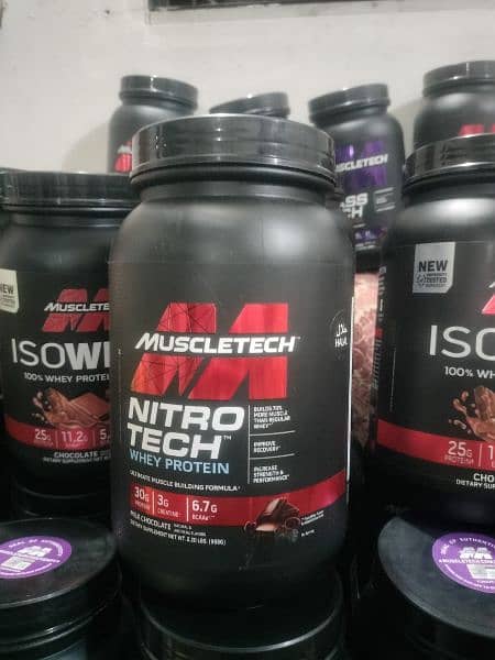 protein and mass gainer (nitro tech) 2