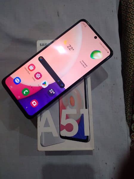 SAMSUNG A51 Mobile 6/128 Gb storage with Box no open no repair all ok 1