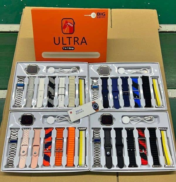 Ultra smart watch 7 straps 1