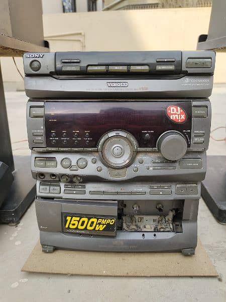 Sony HCD-V808 Compact Disc Deck Receiver with Speakers – 1500W Power 1