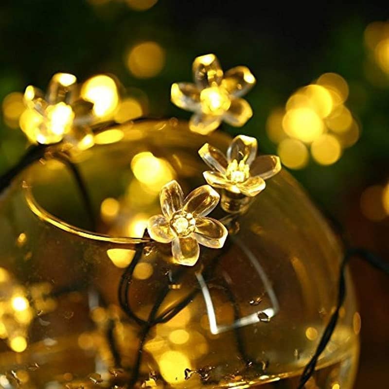 Solar String Cherry Blossoms beautiful Fairy Lights 8Modes Multi-Color 4