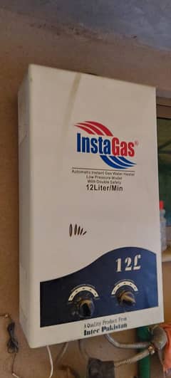 Insta Gas instant water gyser 12 ltr new condition