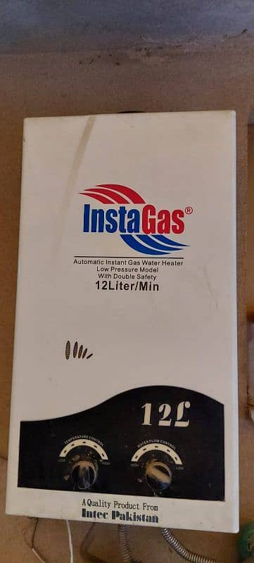 Insta Gas instant water gyser 12 ltr new condition 1