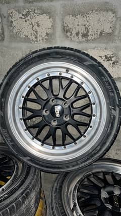 Original BBS 17 Inch Staggered Rims 0