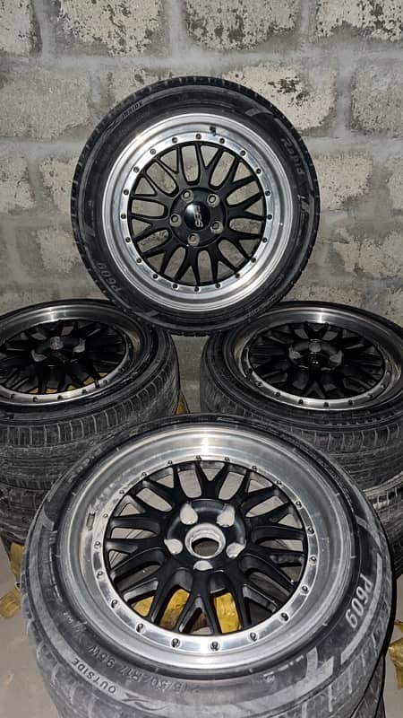 Original BBS 17 Inch Staggered Rims 2