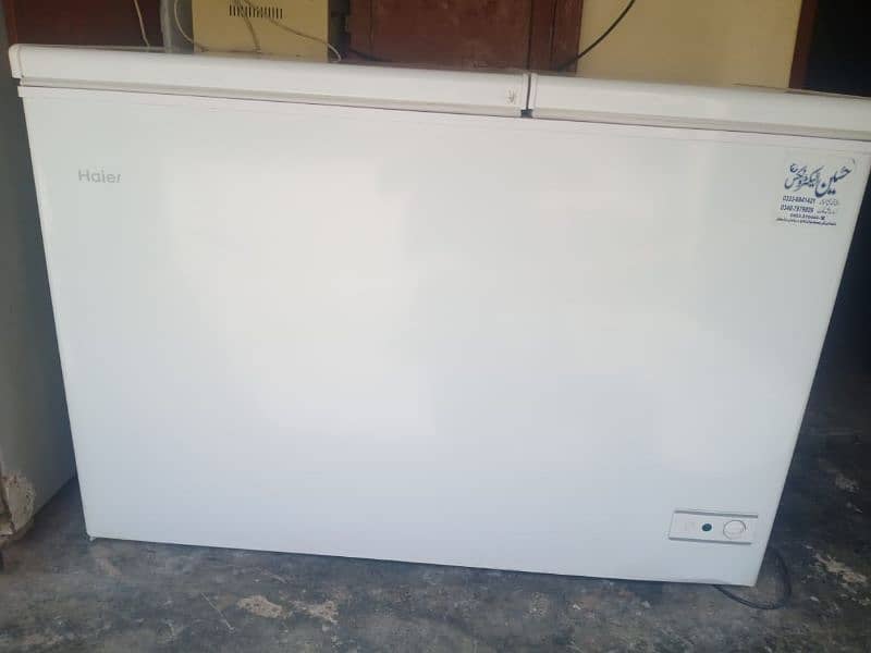 haier double door freezer and fridge 0