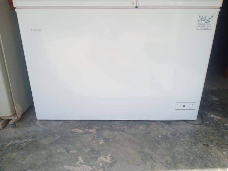 haier double door freezer and fridge 3