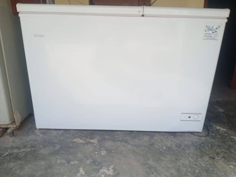 haier double door freezer and fridge 4