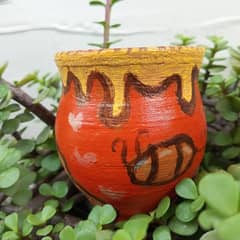 [200 EACH] Handmade and painted // Colourful little pots