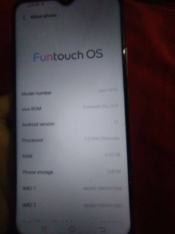 vivo 1915 4/128 GB, used 3