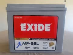 Exide  MF-65L (48Ah) Maintenance Free Dry Battery