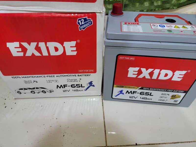 Exide  MF-65L (48Ah) Maintenance Free Dry Battery 3