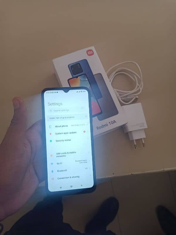 redmi 10a 4+2/128 box charger no open 1