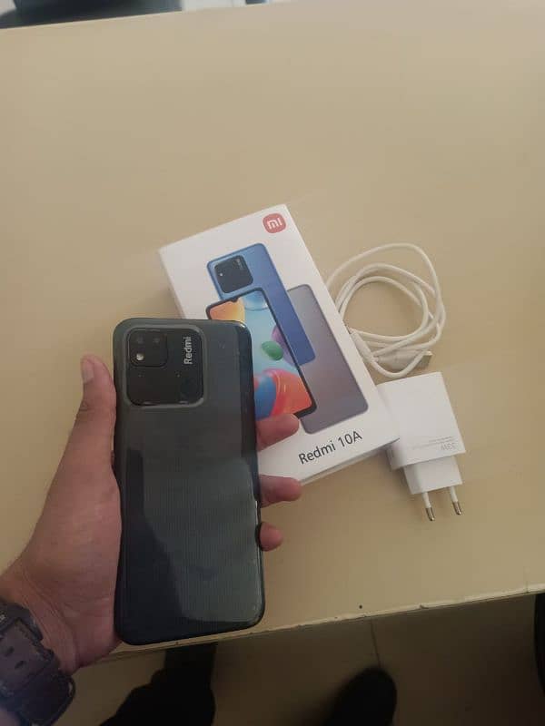 redmi 10a 4+2/128 box charger no open 3