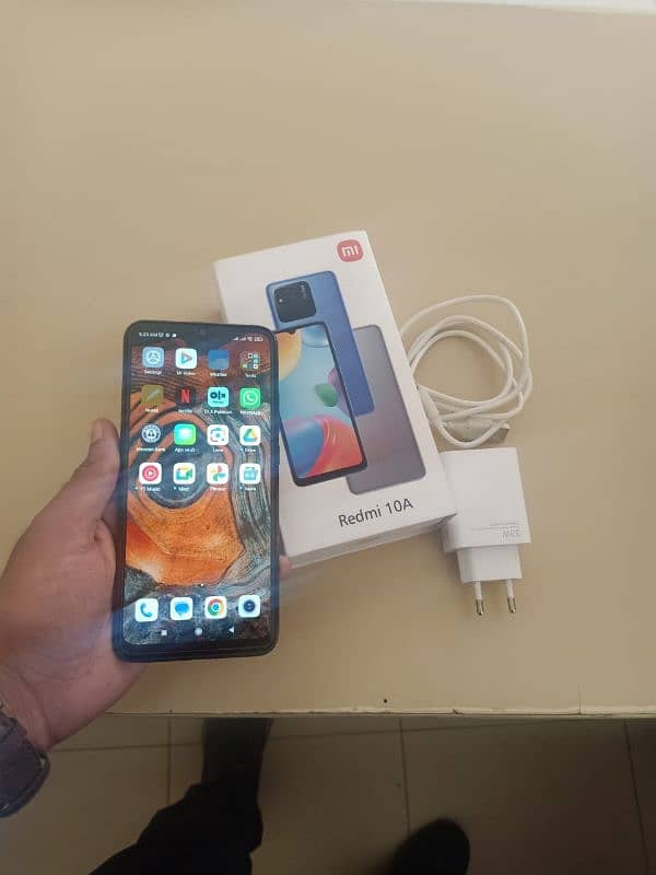 redmi 10a 4+2/128 box charger no open 4