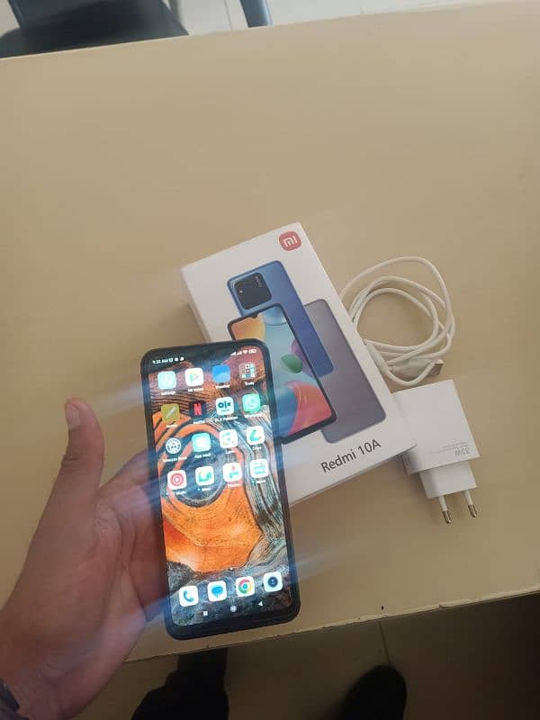 redmi 10a 4+2/128 box charger no open 5