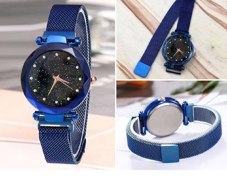 women's Magnet buckle starry sky luxury fashion watch 1