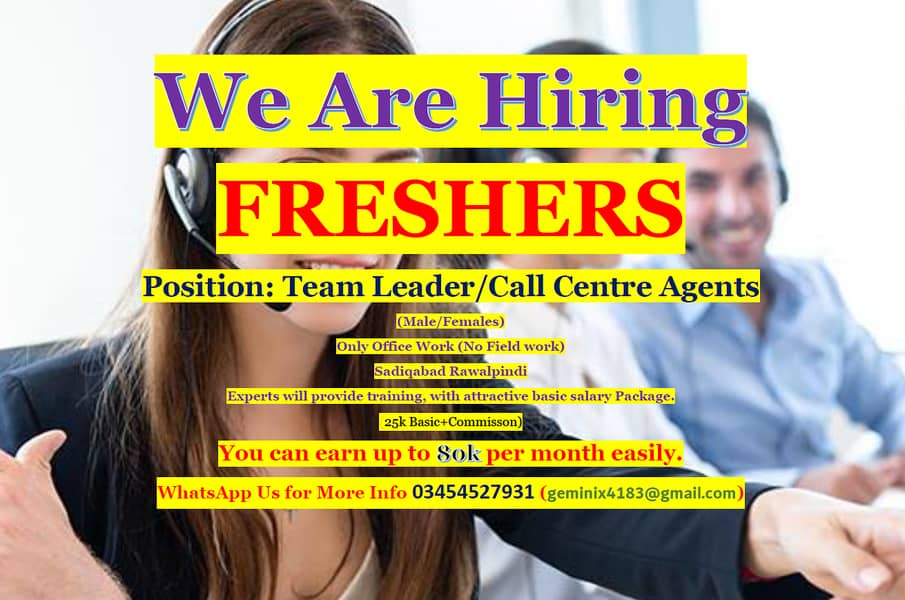 Open Vaccancies for Call Centre Agents 0