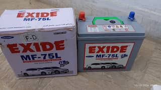 Exide Battery MF-75 L 1300cc Cars Maintenance Free Battery