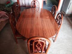 Dining table with chairs