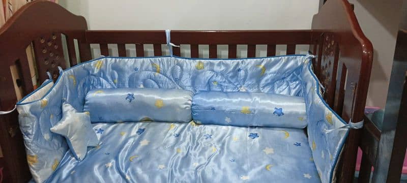 wooden baby cot 2