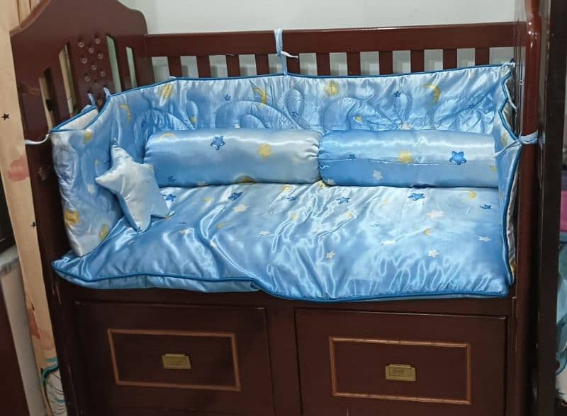 wooden baby cot 3