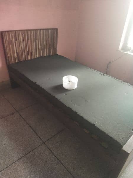 Single Partly used Bed and mattress 1