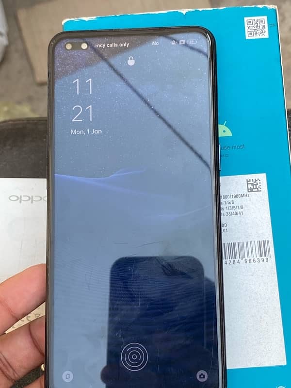 oppo reno 4    with box 6