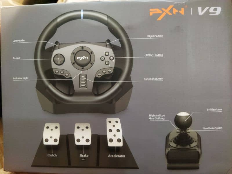 Pxn V9 steering wheel for gaming 4